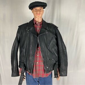 Perfecto by schott, black leather motorcycle jacket